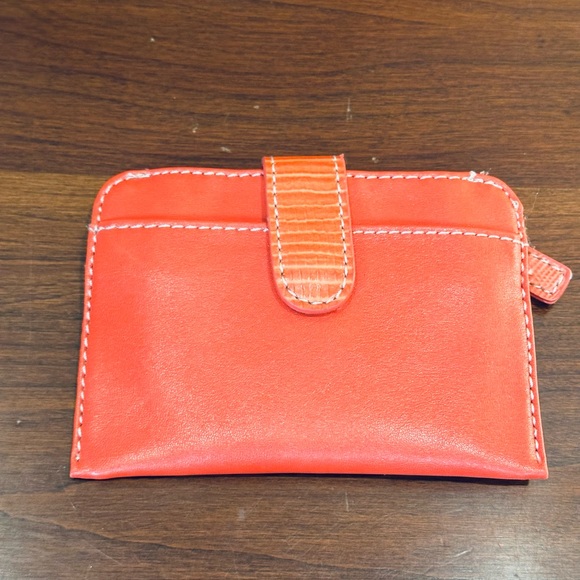 🌟2xHP🌟VTG 2000s Orange Faux Leather Studded Baguette Bag & Wallet Nine West - Picture 11 of 13